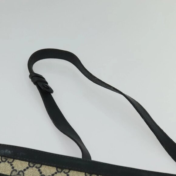 GUCCI GG Supreme Sherry Line Shoulder Bag PVC Navy Gold 41 02 013 Auth ep10484 - Picture 9 of 14